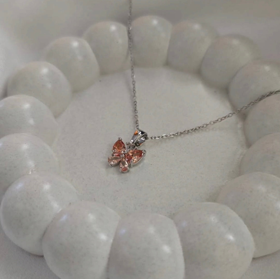 Silver Butterfly Pendant