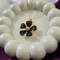 Black Daisy Five Petal Pendant
