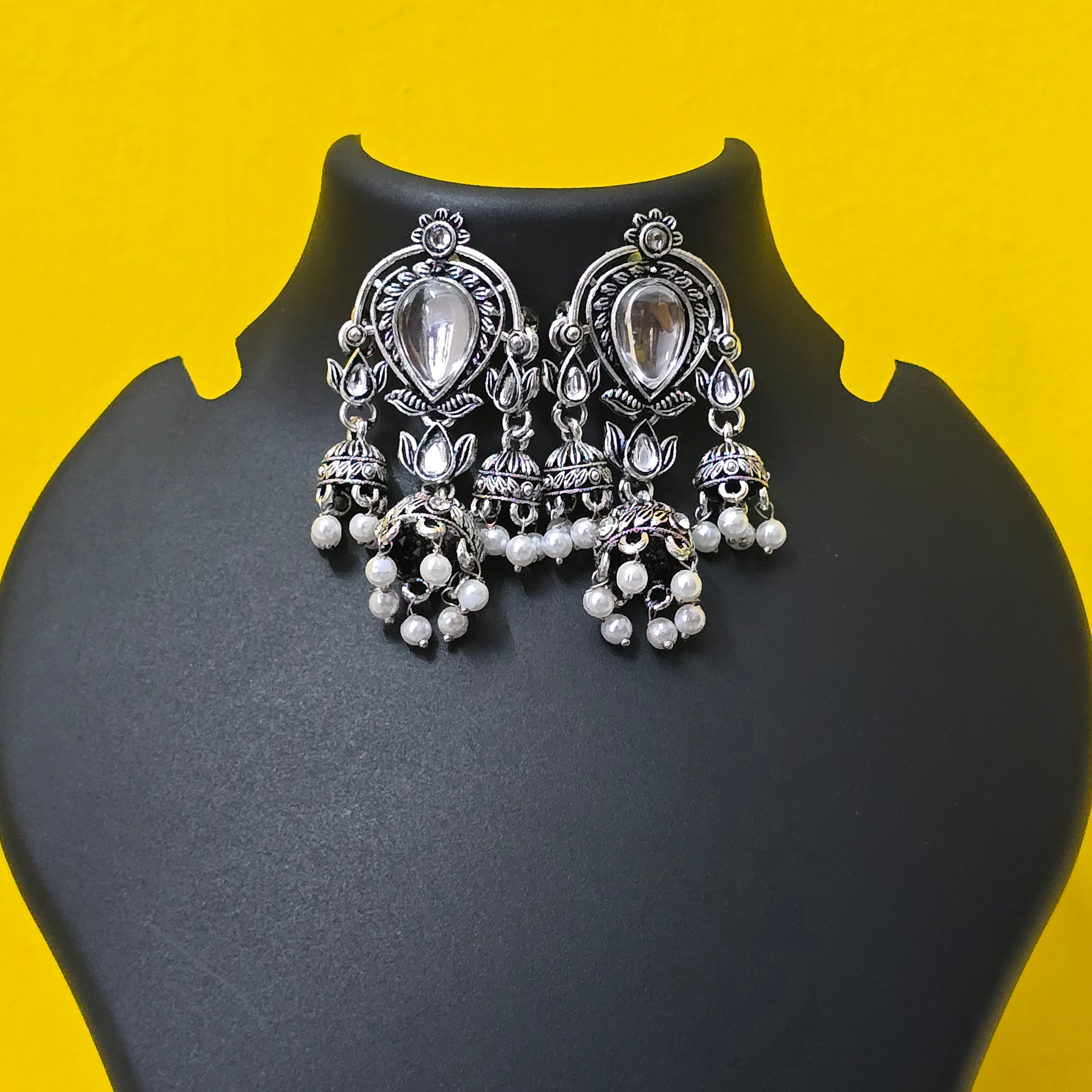 Lotus Cascade Jhumkas