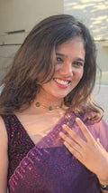 Floral Ruby Necklace Set (Green)