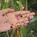 Rose Drop Necklace Set